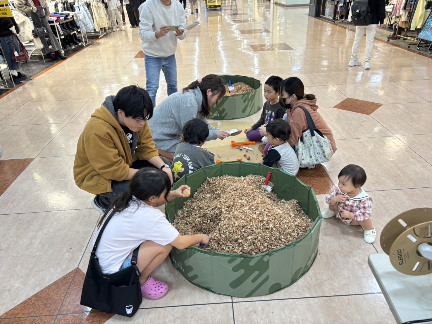 化石を探している様子